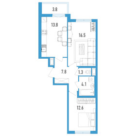 56,7 м², 2-комнатная квартира 8 505 000 ₽ - изображение 58