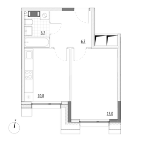 36,2 м², 1-комнатные апартаменты 6 552 200 ₽ - изображение 25