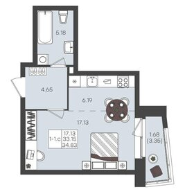 26,5 м², 1-комнатная квартира 7 169 193 ₽ - изображение 12