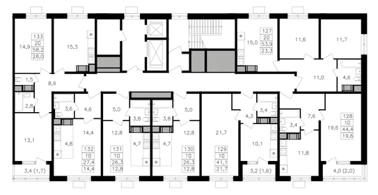 44,5 м², 2-комнатная квартира 13 800 000 ₽ - изображение 121