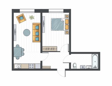 39 м², 2-комнатная квартира 4 100 000 ₽ - изображение 36