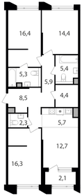 106,4 м², 4-комнатные апартаменты 49 804 620 ₽ - изображение 101