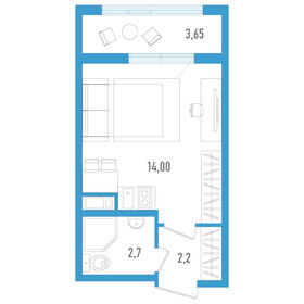 21,3 м², квартира-студия 4 200 000 ₽ - изображение 48