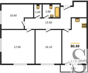 81 м², 3-комнатная квартира 9 110 000 ₽ - изображение 71