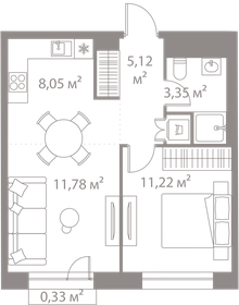 42,9 м², 2-комнатная квартира 16 200 000 ₽ - изображение 60