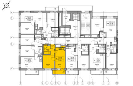 32,9 м², 1-комнатная квартира 6 567 744 ₽ - изображение 19