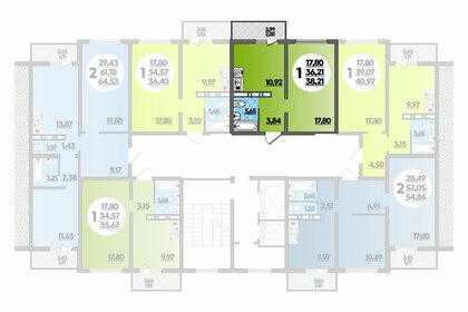 Квартира 38,2 м², 1-комнатная - изображение 1