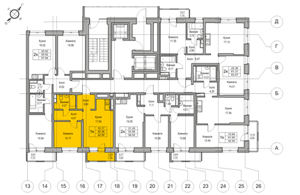 41,2 м², 1-комнатная квартира 8 038 404 ₽ - изображение 30