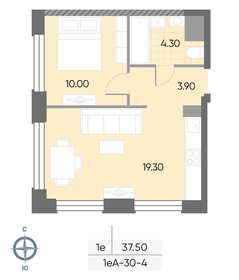 39 м², 1-комнатная квартира 16 348 385 ₽ - изображение 37