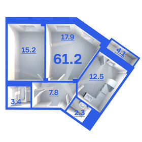 93,6 м², 3-комнатная квартира 10 500 000 ₽ - изображение 46