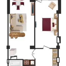 Квартира 70,9 м², 2-комнатная - изображение 2