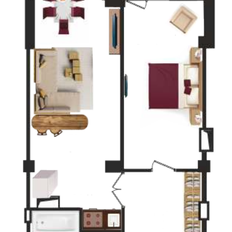 Квартира 70,7 м², 2-комнатная - изображение 2