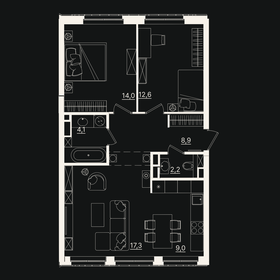 Квартира 68 м², 3-комнатная - изображение 1