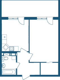 32,1 м², апартаменты-студия 10 542 657 ₽ - изображение 42