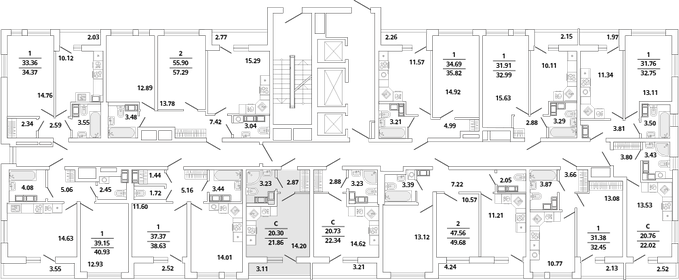 22,6 м², квартира-студия 6 939 976 ₽ - изображение 70