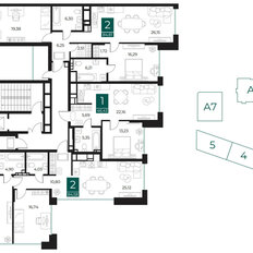 Квартира 84,8 м², 2-комнатная - изображение 2