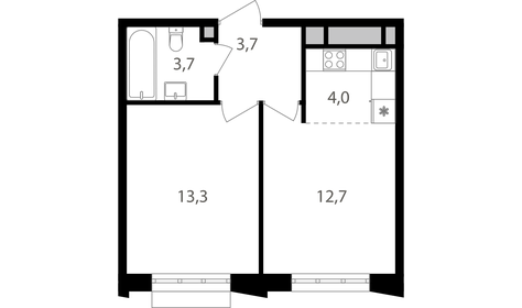 40 м², 2-комнатная квартира 17 900 000 ₽ - изображение 101