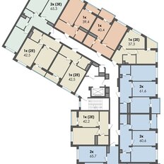 Квартира 65,7 м², 2-комнатная - изображение 3