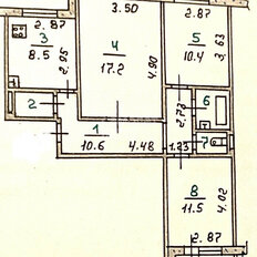 Квартира 63,3 м², 3-комнатная - изображение 2