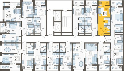 14,6 м², квартира-студия 4 200 000 ₽ - изображение 120