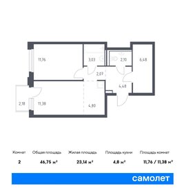 52,4 м², 1-комнатная квартира 7 000 000 ₽ - изображение 48