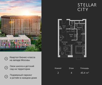 45,4 м², 2-комнатная квартира 11 565 650 ₽ - изображение 8