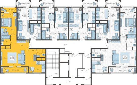 59,7 м², 2-комнатная квартира 5 399 000 ₽ - изображение 75