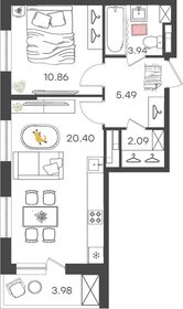 55,3 м², 2-комнатная квартира 5 300 000 ₽ - изображение 44