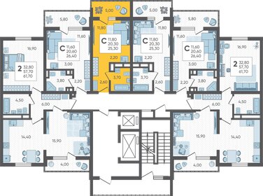 23,2 м², квартира-студия 5 450 000 ₽ - изображение 104