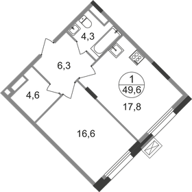 53,8 м², 3-комнатная квартира 12 240 000 ₽ - изображение 42