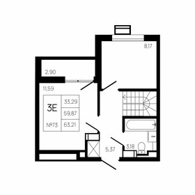 95,1 м², 3-комнатная квартира 12 600 000 ₽ - изображение 48