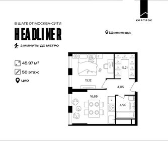 55 м², 2-комнатная квартира 21 000 000 ₽ - изображение 6