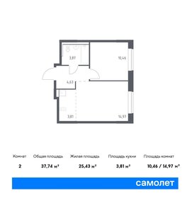 38,6 м², 1-комнатная квартира 7 758 699 ₽ - изображение 64