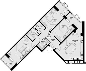 130 м², 4-комнатные апартаменты 15 600 000 ₽ - изображение 37