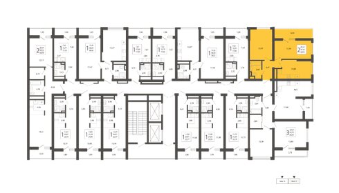 48,7 м², 2-комнатная квартира 21 364 206 ₽ - изображение 2