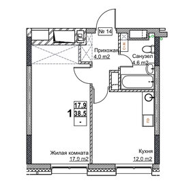 34 м², 1-комнатная квартира 5 500 000 ₽ - изображение 64