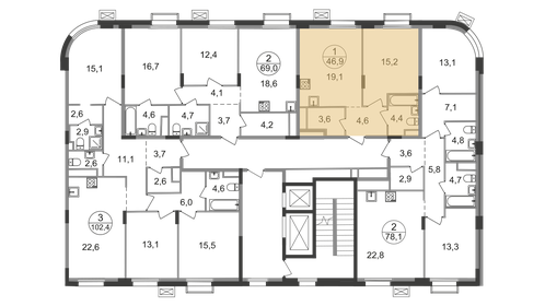 16 м², квартира-студия 2 600 ₽ в сутки - изображение 45