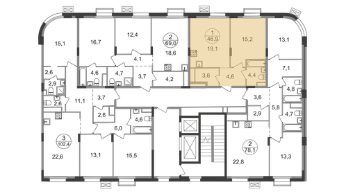 23 м², квартира-студия 6 000 000 ₽ - изображение 89