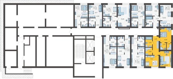 42,7 м², 2-комнатная квартира 11 445 000 ₽ - изображение 145