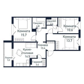 Квартира 80,5 м², 3-комнатная - изображение 1