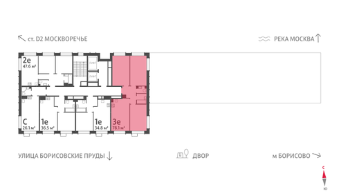 82,9 м², 3-комнатная квартира 28 425 416 ₽ - изображение 50