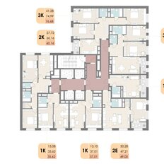 Квартира 49 м², 2-комнатная - изображение 3