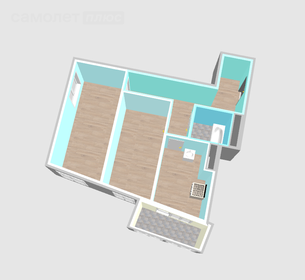 63,8 м², 2-комнатная квартира 7 300 000 ₽ - изображение 23