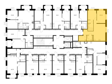 72,4 м², 2-комнатная квартира 7 250 000 ₽ - изображение 72