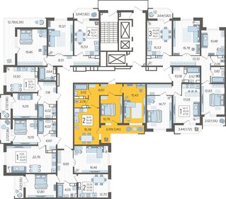 56 м², 2-комнатная квартира 5 900 000 ₽ - изображение 89