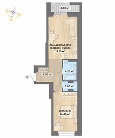 41 м², 1-комнатная квартира 4 700 000 ₽ - изображение 107