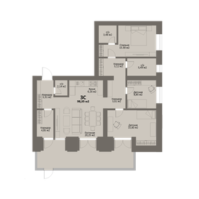 99,8 м², квартира-студия 15 475 200 ₽ - изображение 37