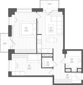 69,4 м², 3-комнатная квартира 30 674 800 ₽ - изображение 16