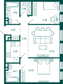 70,7 м², 2-комнатная квартира 13 358 202 ₽ - изображение 14