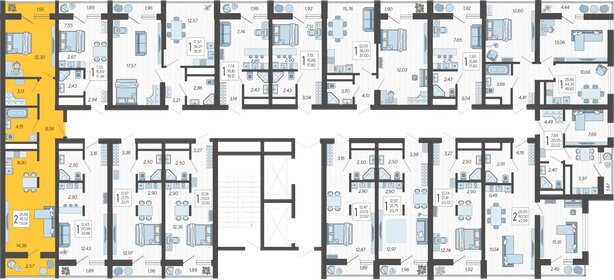 50,9 м², 2-комнатная квартира 19 573 536 ₽ - изображение 2